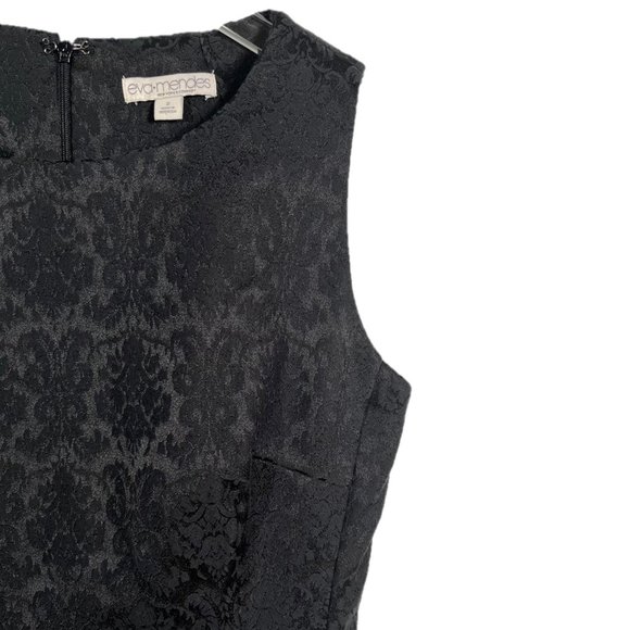 Eva Mendes Baroque Damask Print Fit & Flare Sleeveless Dress Size 2 - Picture 6 of 9